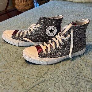 Sparkly Converse All Stars size 9.5 Womens